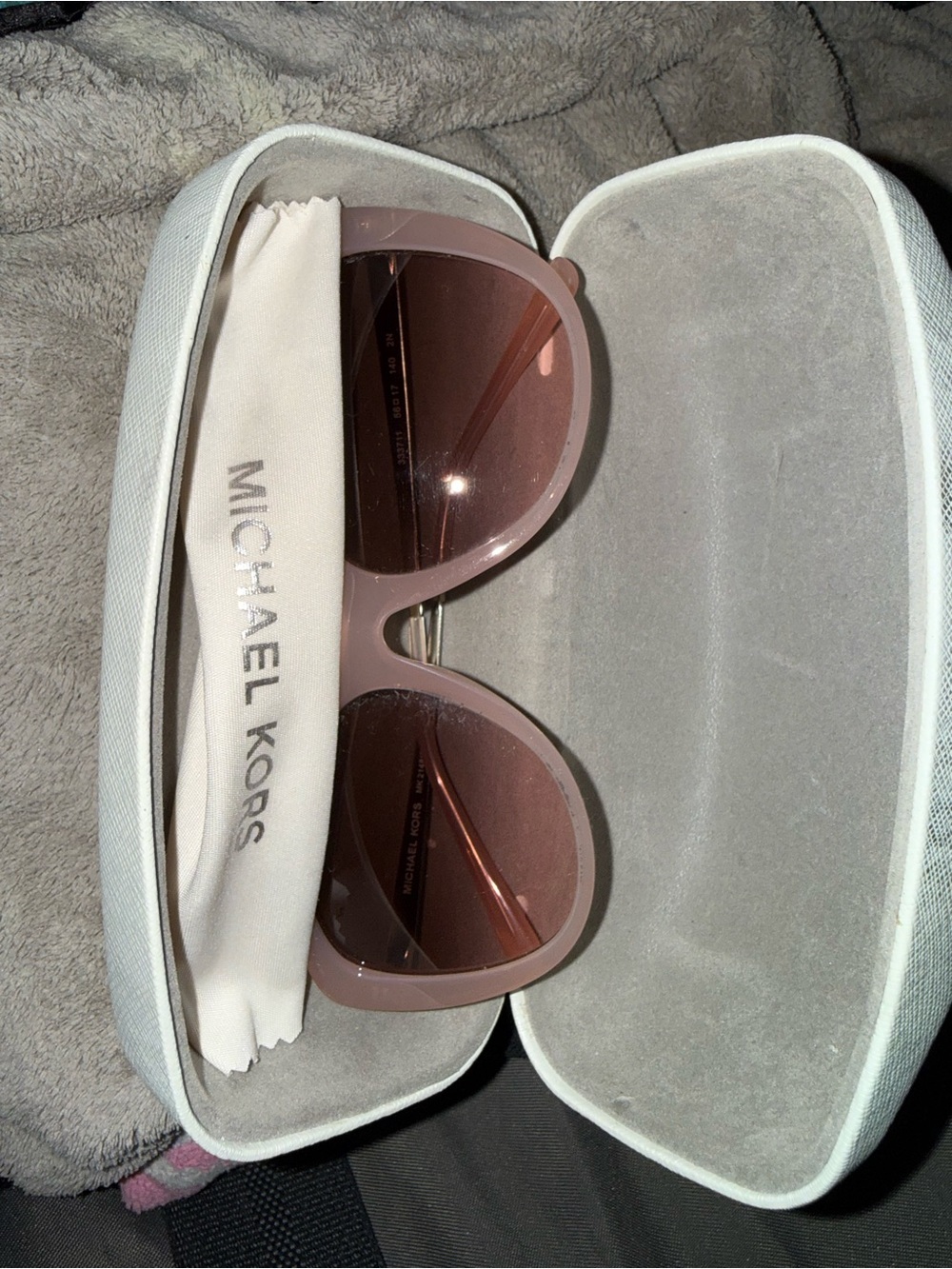 Michael Kors Rose Pink Oversized Sunglasses